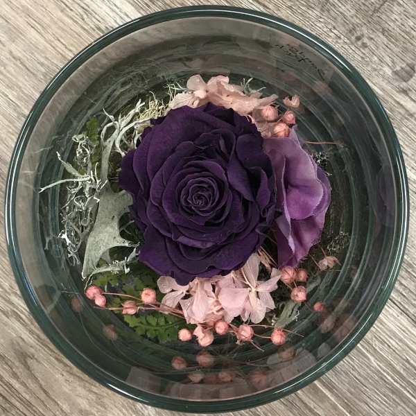 Infinity Rose im Glas - violett Bild 1
