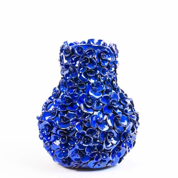 DesPots Vase mittel blau Bild 1